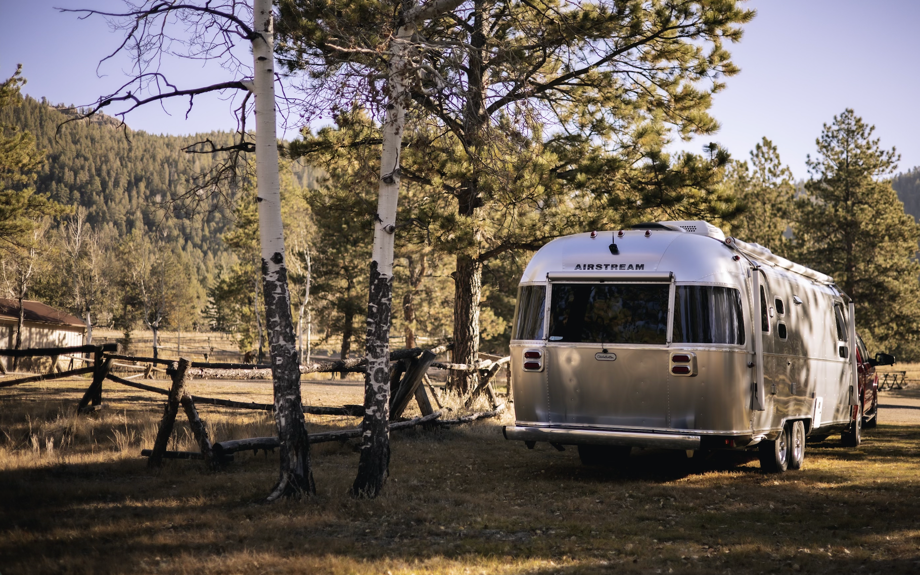 Photo of Airstream® in Mountain with lots of trees and greenery